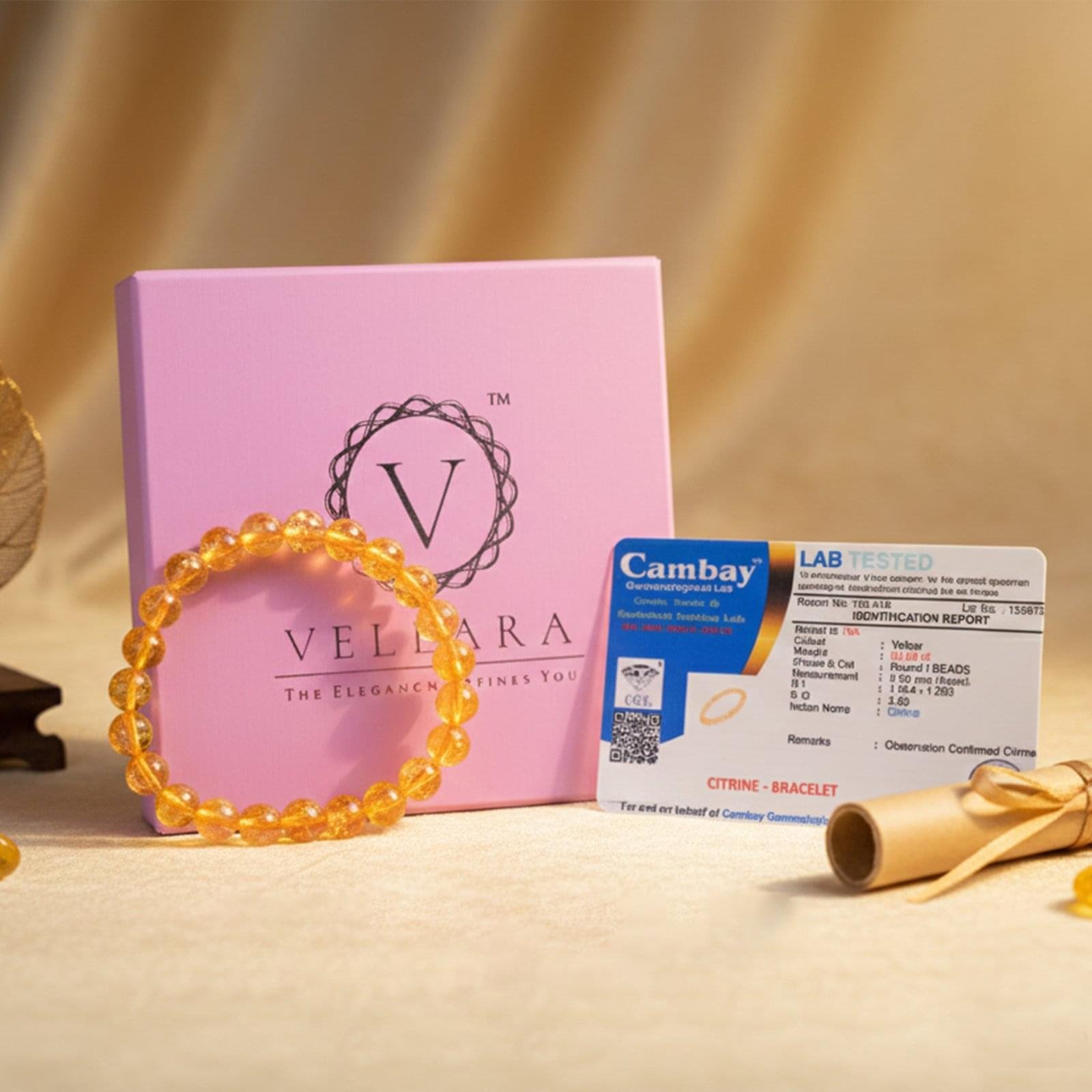 Yellow Citrine Bracelet - For Good Health and Fortune